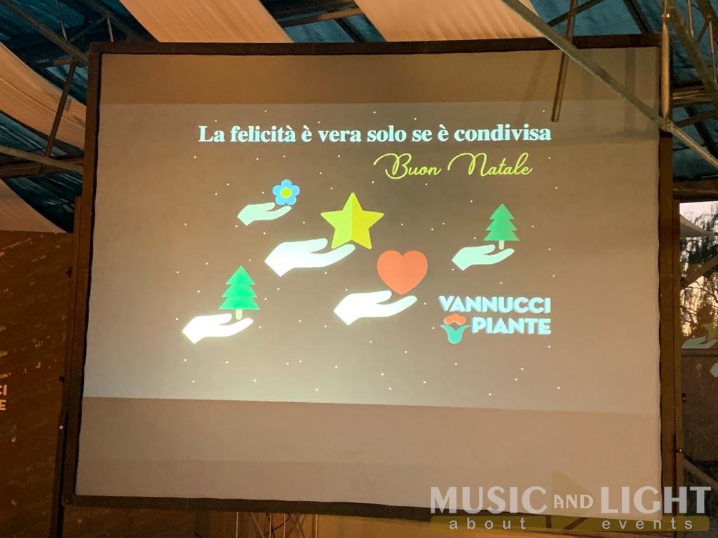 ALLESTIMENTI AUDIO/VIDEO/LUCI PER FESTE NATALE, AZIENDALI - VANNUCCI PIANTE PISTOIA