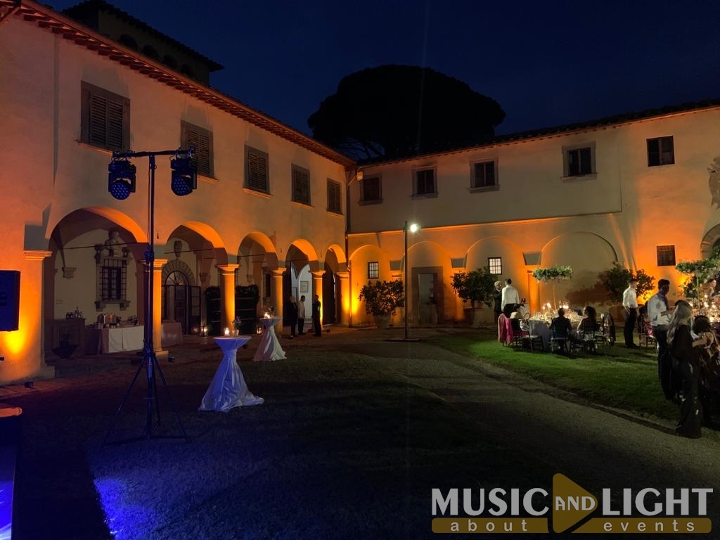 SERVIZIO LUCI/AUDIO MATRIMONIO VILLA SAN GAUDENZIO VAIANO (PRATO)